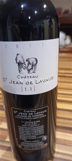Bordeaux Lalande-de-Pomerol Château St Jean de Lavaud 1.1 2012