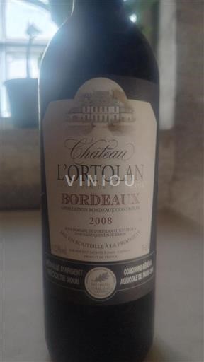 Bordeaux Château L'Ortolan 2008