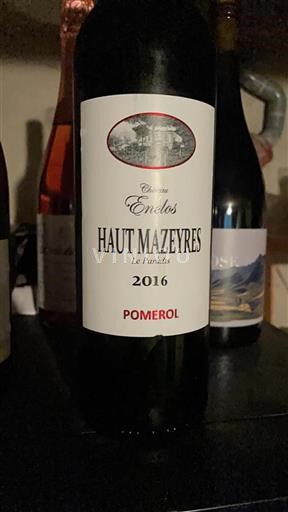 Bordeaux Pomerol Château Enclos Haut Mazeyres Le paradis 2016