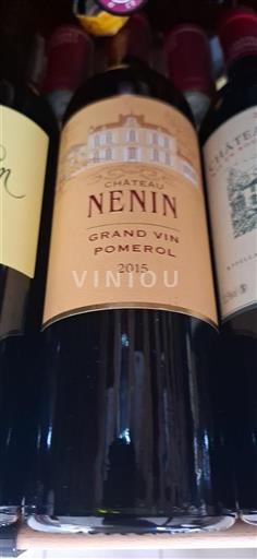 Bordeaux Pomerol château Nenin 2015