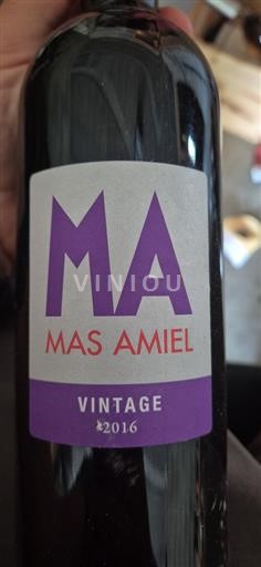 Roussillon Maury Mas Amiel Vintage 2016