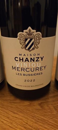 Bourgogne Mercurey Maison Chanzy Les Bussieres 2022