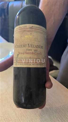 Bordeaux Lussac-saint-émilion Château Villadière 2000