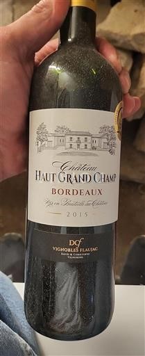 Bordeaux Chateau Haut Grand Champ 2015