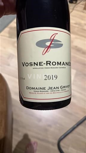 Borgonha Vosne-romanée Domaine Jean Grivot 2019