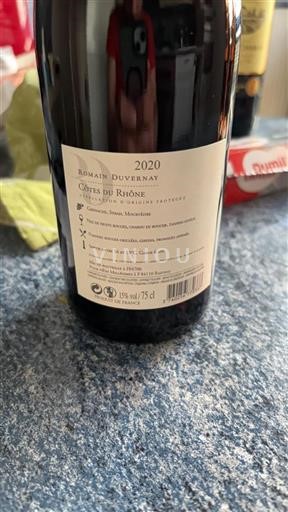 Rhône Valley Côtes du Rhône Romain Duvernay 2020