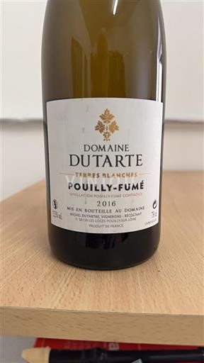 Valle del Loira Pouilly-fumé Domaine Dutarte Terres Blanches 2016
