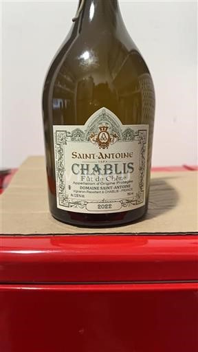 Borgoña Chablis Domaine Saint-Antoine Fût de Chêne 2022
