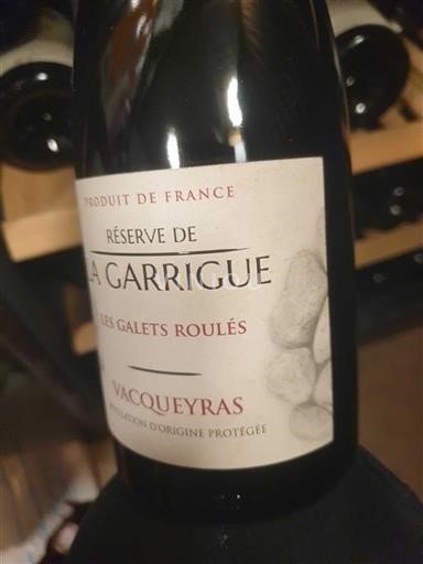 Rhône Valley Vacqueyras Réserve de la Garrigue Les Galets Roulés Non-Vintage