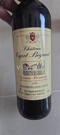 Bordeaux Canon-Fronsac Château Capet Bégaud 2019