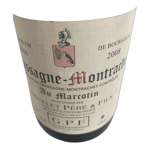 Burgundy Chassagne-Montrachet Grivault Let Père & Fils Au Marcotin 2008