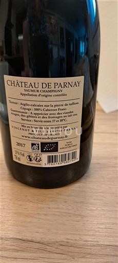 Loire-dalen Saumur-Champigny Château de Parnay 2017
