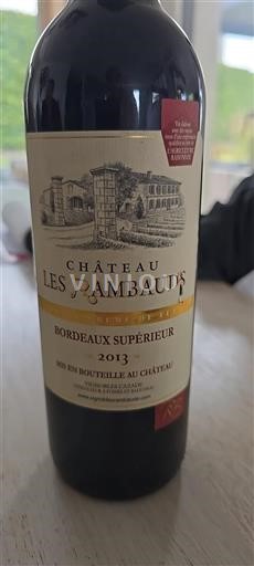 Bordeaux Bordeaux Supérieur Château Les Rambauds Crème de Fût 2013