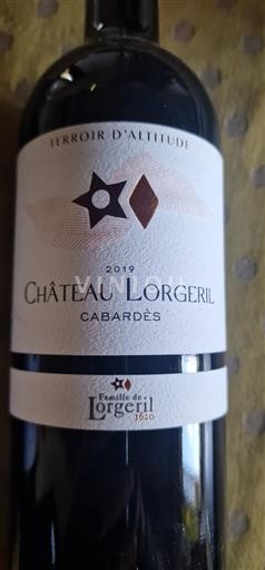 Languedoc Cabardès Château Lorgeril Terroir d'Altitude 2019
