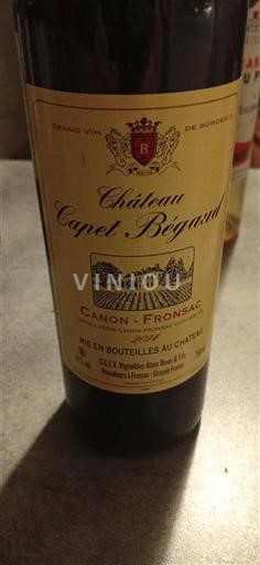 Bordeaux Canon-Fronsac Château Capet Bégaud 2014