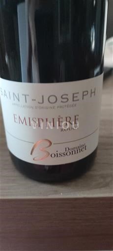 Rhônetal Saint-Joseph Domaine Boissonnet Emisphère 2023