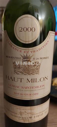Bordeaux Lussac-saint-émilion Haut Milon 2000