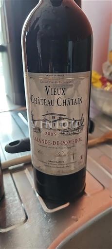Bordeaux Lalande-de-Pomerol Vieux Château Châtain 2005