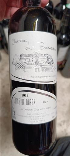 Sudoeste Côtes de Duras Château La Boissière 2019