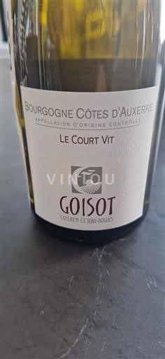 Bourgogne Bourgogne Côtes d'Auxerre Goisot Le Court Vit 2021