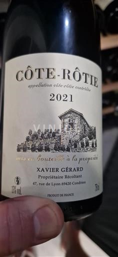 Valle del Rodano Côte-rôtie Xavier Gerard 2021