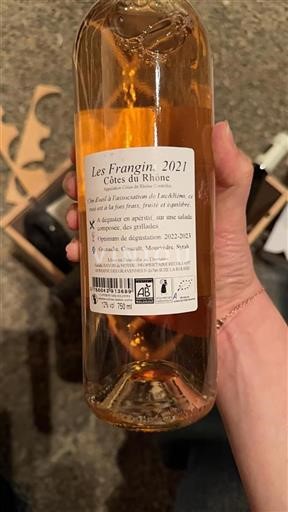 Rhônen laakso Côtes-du-rhône Domaine des Gravennes Les Frangins 2021