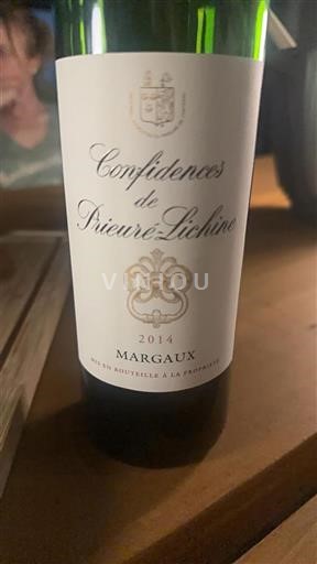 Bordeaux Margaux Prieuré-Lichine Confidences 2014