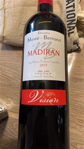 Sydvestfrankrig Madiran Domaine Meste - Bertrand Vision 2019