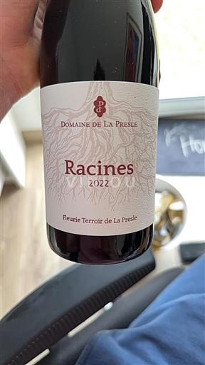 Beaujolais Fleurie Domaine de la Presle Racines 2022