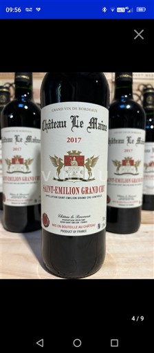 Bordeaux Saint-Émilion Grand Cru Château Le Maine 2017