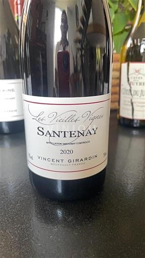 Bourgogne Santenay Vincent Girardin Les Vieilles Vignes 2020