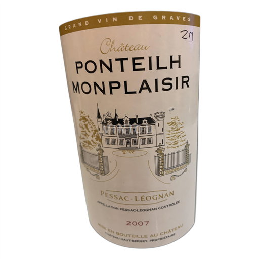 Bordeaux Pessac-Léognan Château Ponteililh Monplaisir 2007