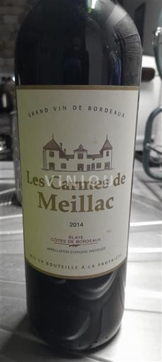 Bordeaux Blaye-côtes-de-bordeaux Les Carmes de Meillac 2014