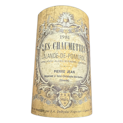 Bordeaux Lalande-de-pomerol Les Chaumettes 1981