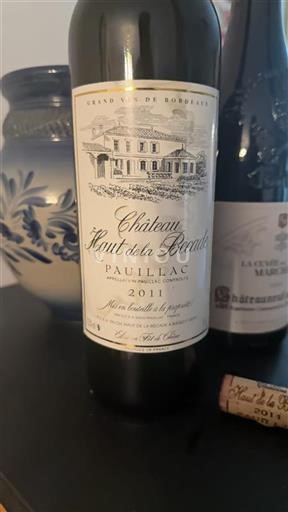 Bordeaux Pauillac Château Haut de la Bécade 2011
