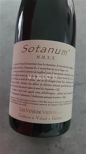 Valle del Rodano Non specificato Les Vins de Vienne Sotanum 2020