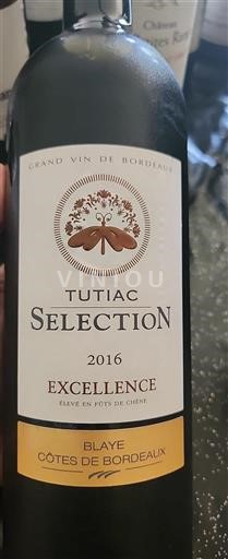 Bordeaux Blaye-Côtes-de-Bordeaux Tutiac Excellence 2016