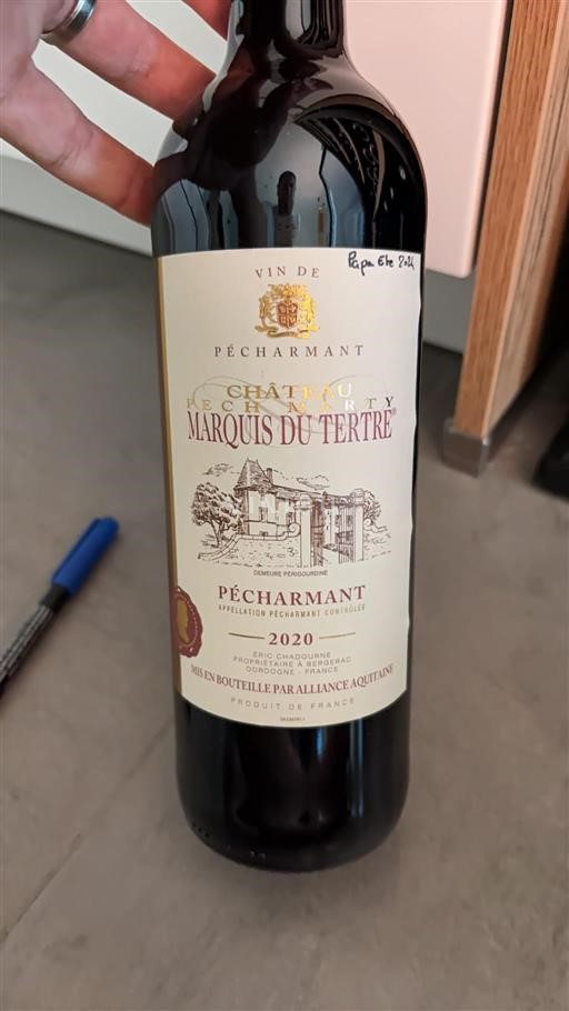 Jihozápad Pécharmant Château Marquis du Tertre 2020