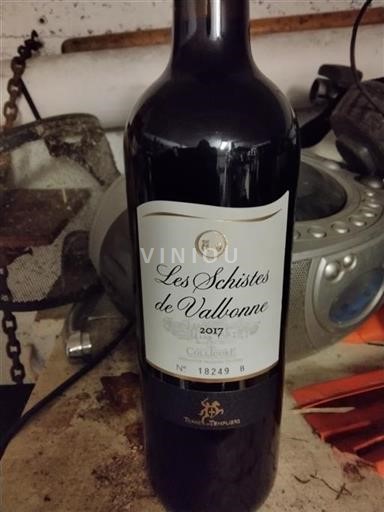 Roussillon Collioure Terres des Templiers Les Schistes de Vallbonne 2017