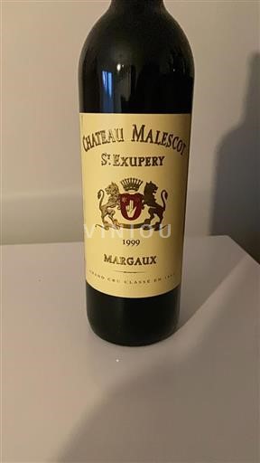 Bordeaux Margaux Chateau Malescot St. Exupery 1999