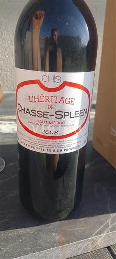 Bordeaux Haut-Médoc Chasse-Spleen L'Héritage de Chasse-Spleen 2008
