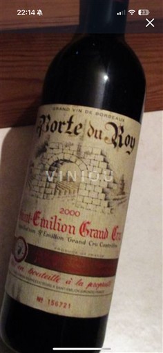 Bordeaux Saint-Émilion Grand Cru Porte du Roy 2000