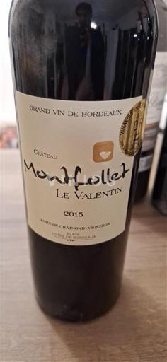 Bordeaux Blaye-côtes-de-bordeaux Château Montfollet Le Valentin 2015