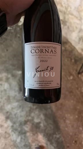 Údolí Rhôny Cornas Domaine Vincent Paris Granit 30 2022