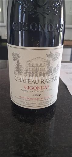 Rhônen laakso Gigondas Chateau Raspail 2020