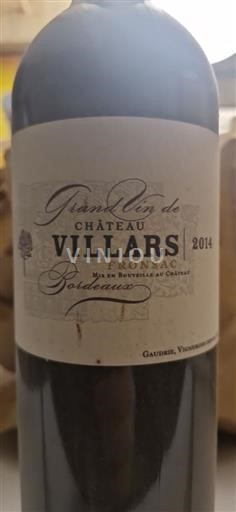 Bordeaux Fronsac Château Villars 2014