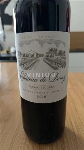 Bordeaux Pessac-Léognan Château de Domy 2018