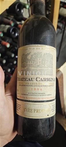 Bordeaux Premières Côtes de Bordeaux Château Carignan Prestige 1996