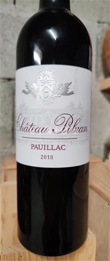 Bordeaux Pauillac Château Pibran 2018
