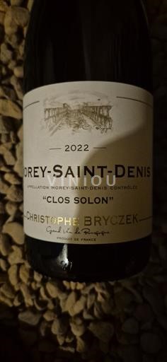 Burgundy Morey-Saint-Denis Christophe Bryczek Clos Solon 2022